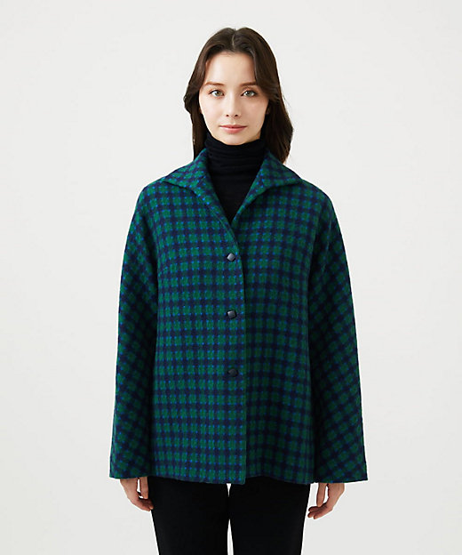 チェック柄ショートコート | Sybilla (Women)/シビラ | 三越伊勢丹