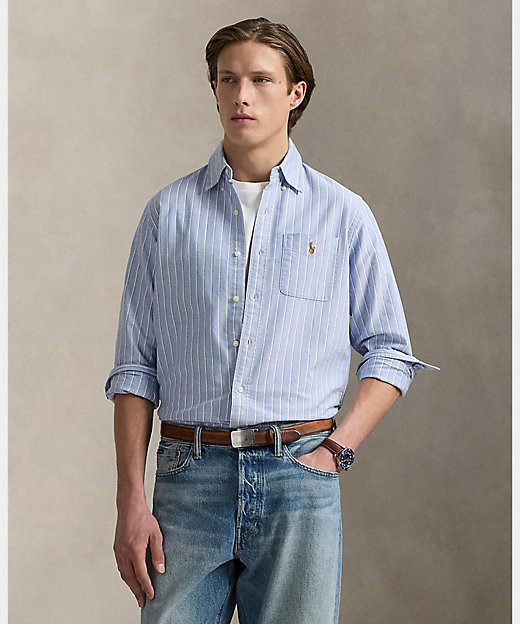 クラシック フィット ストライプド オックスフォード シャツ