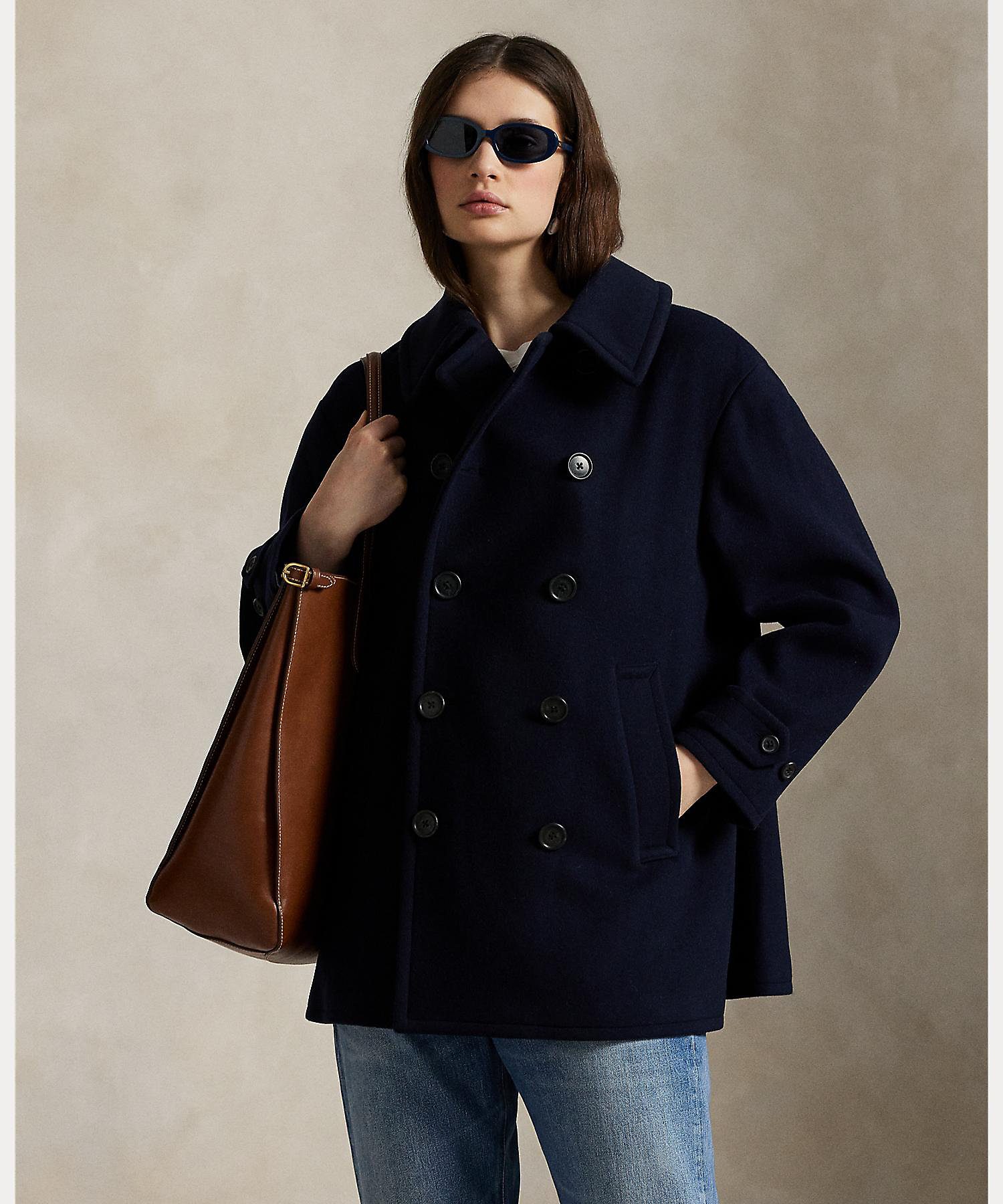 ウール メルトン ピーコート WMPOOTWN2820375 | POLO