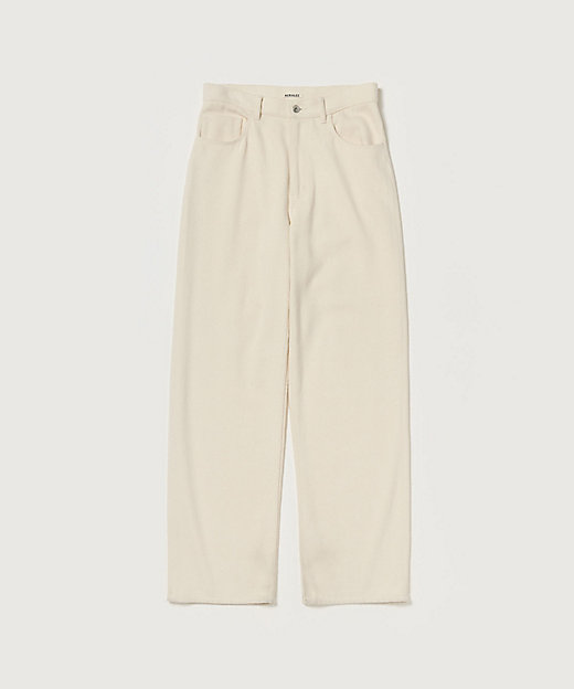 パンツ SILK NEP DENIM 5P WIDE PANTS