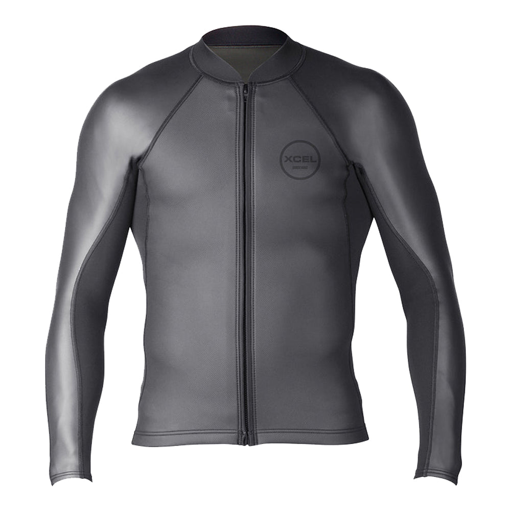 Xcel Axis Sharkskin 2/1mm L/S Front Zip Wetsuit Jacket | Island