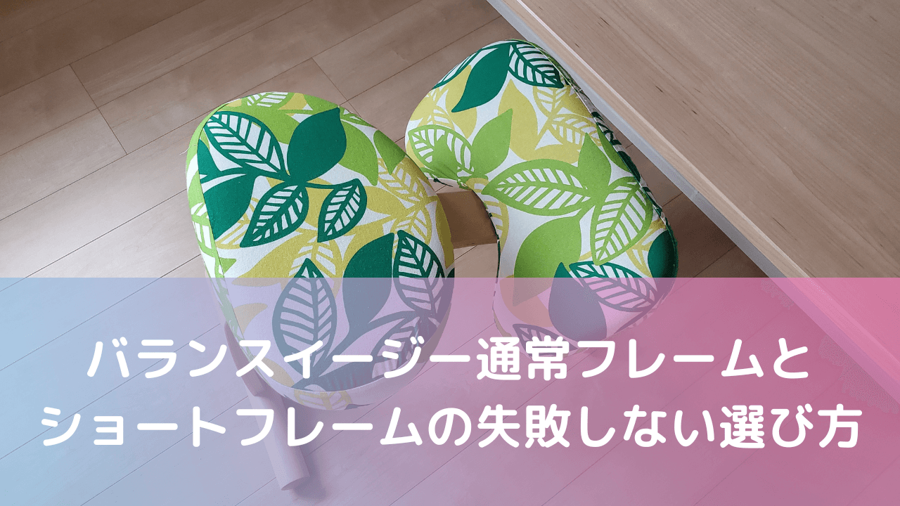バランスイージーは口コミ通り姿勢がよくなる？ショートフレームと通常