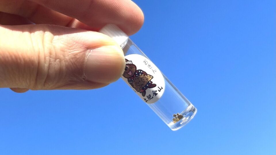 家族や仲間同士で楽しめる！『土肥金山砂金採り体験』。土肥金山で金に