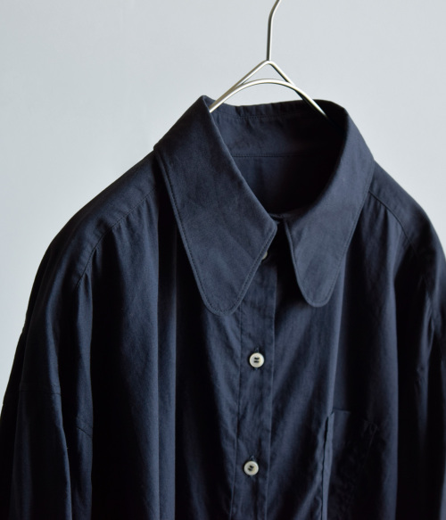 suro スロ コットン ティアドロップ カラー シャツ 240401-02 | iroma