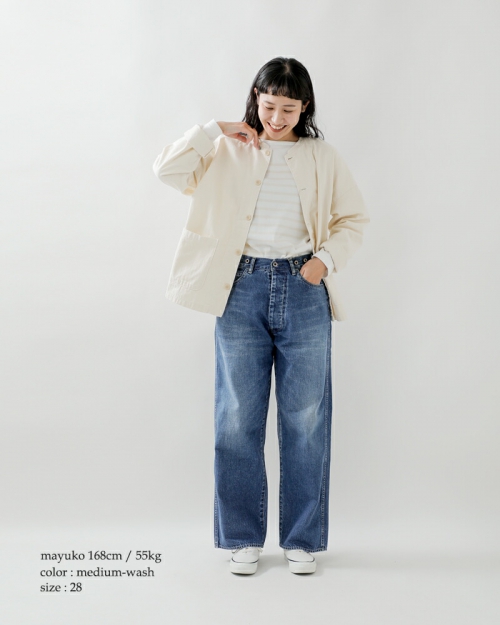 chimala チマラ 12oz ウエスト アジャスタブル デニム パンツ cs39