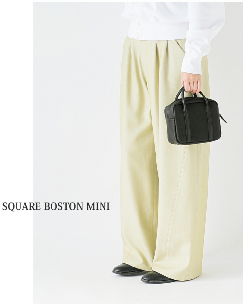 Aeta アエタ DA104 SQUARE BOSTON MINI ディアレザー スクエア
