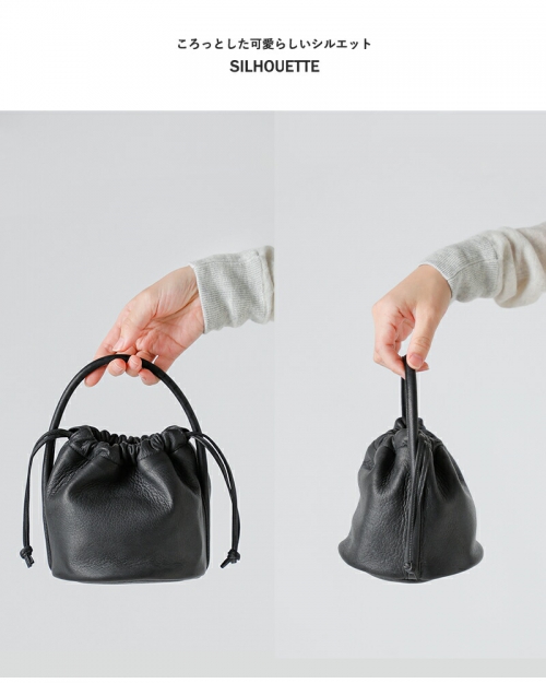 Aeta アエタ DA109 HANDLE POUCH MINI ディアレザー ハンドル ミニ