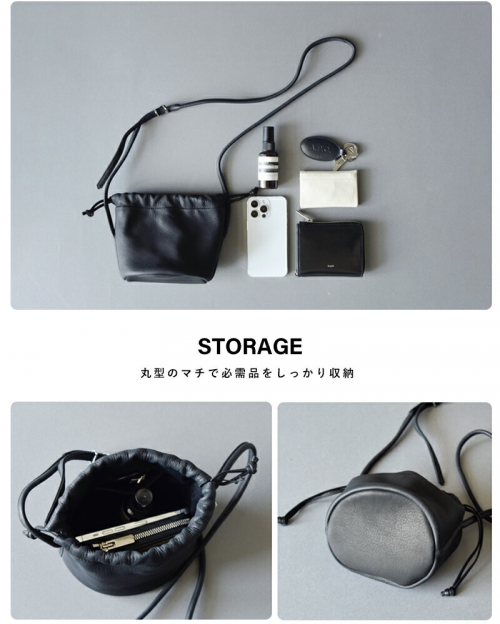 Aeta アエタ ディアレザー ハンド ポーチ ミニ ショルダー バッグ