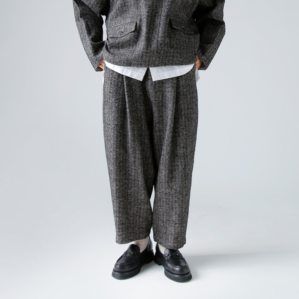 atelier naruse アトリエナルセ シェットランド ウール リネン タック