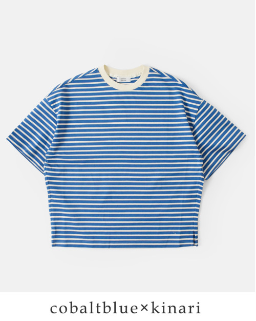 atelier naruse アトリエナルセ コットン ボーダー 半袖 カットソー