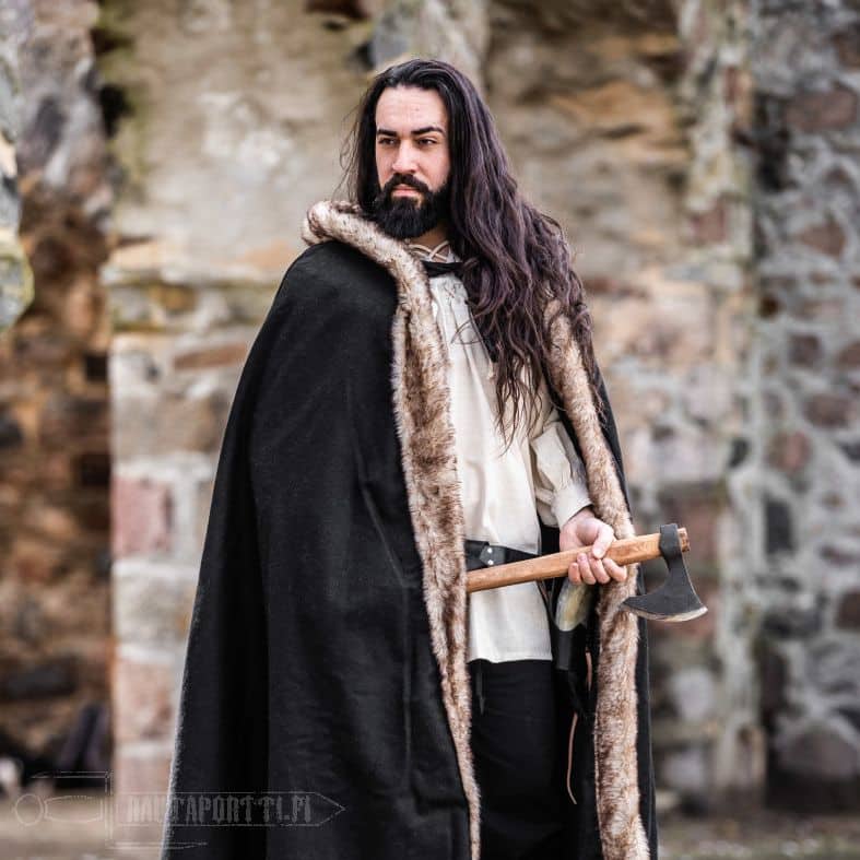 Wool Cape with Faux Fur - Irongate Armory