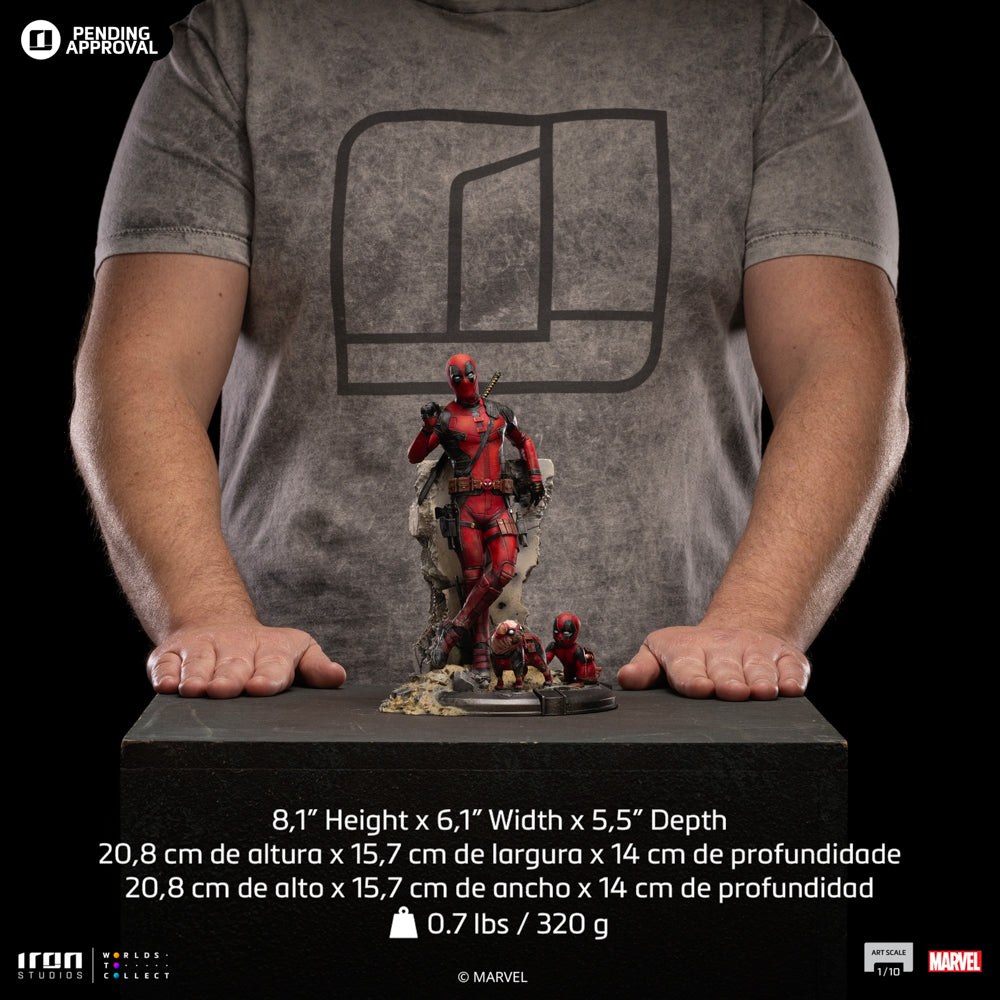 Estátua Deadpool - Deadpool & Wolverine - Art Scale 1/10 - Iron