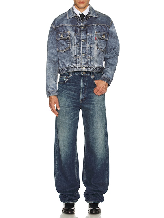 Junya Watanabe x Levi's Inkjet Print BerBerJin Jacket in Indigo | FWRD