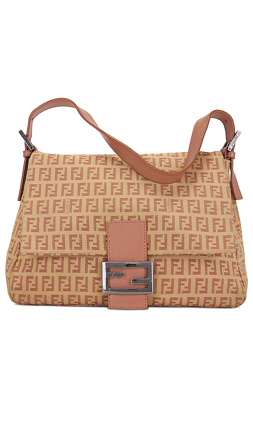 FWRD Renew Fendi Zucca Mama Baguette Shoulder Bag in Pink | REVOLVE