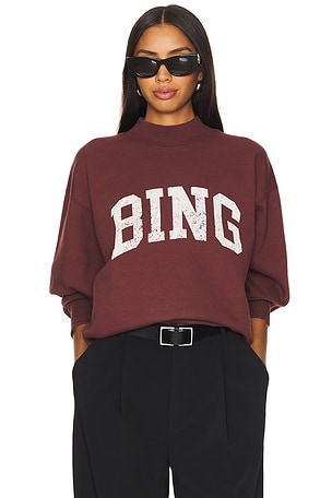 ANINE BING Jaci Sweatshirt in Red | REVOLVE