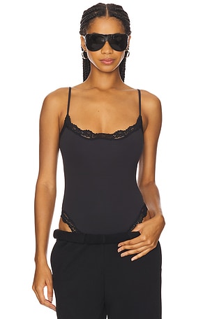 L'AGENCE Priya Lace Cami in Black | REVOLVE