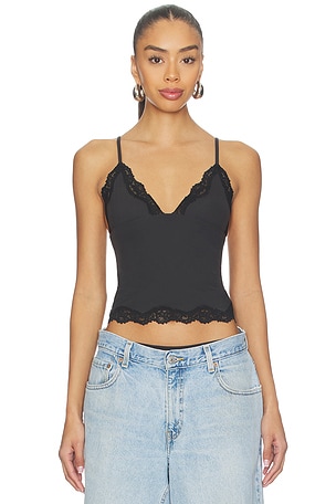 L'AGENCE Priya Lace Cami in Black | REVOLVE