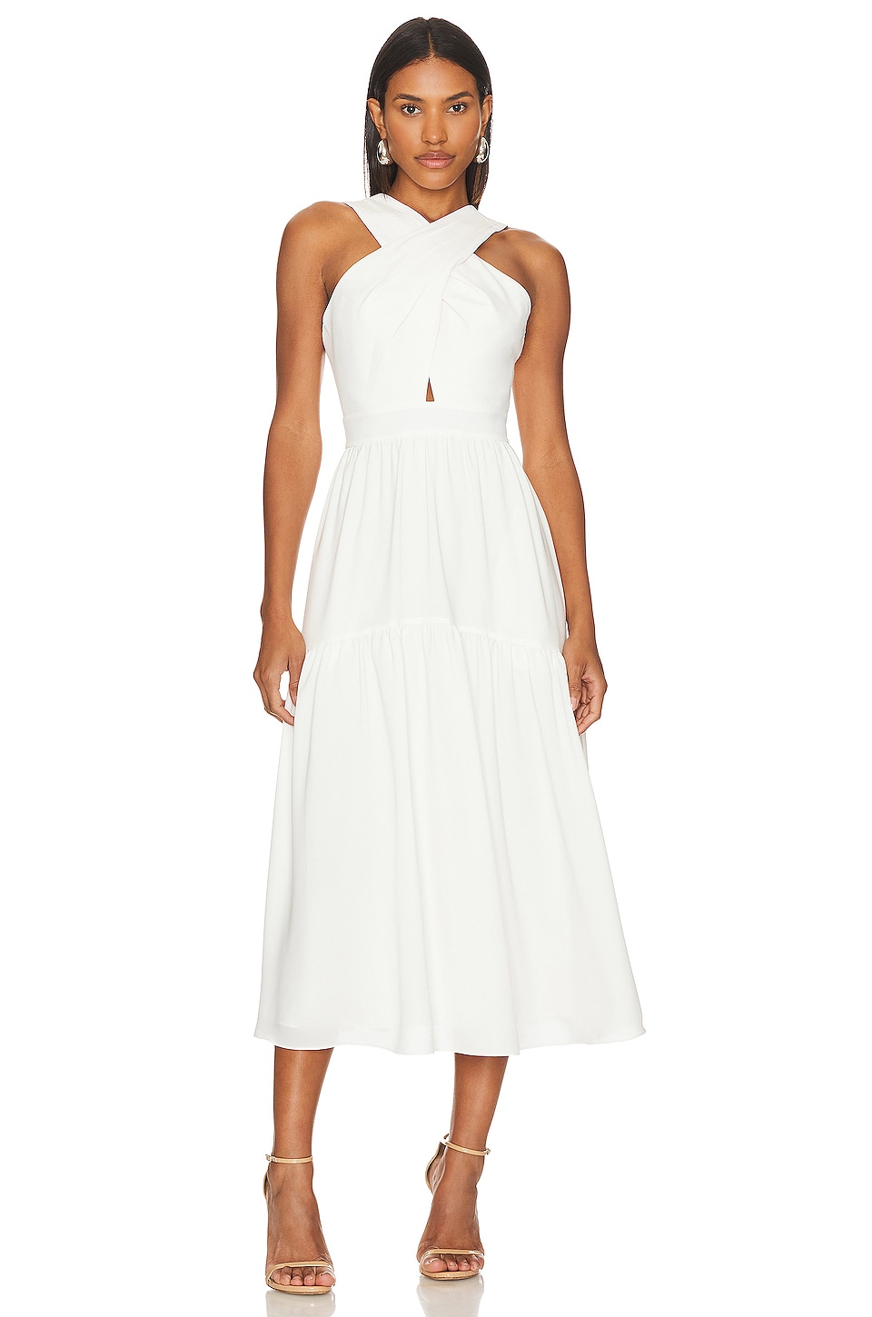 BCBGMAXAZRIA Day Dress in Gardenia | REVOLVE