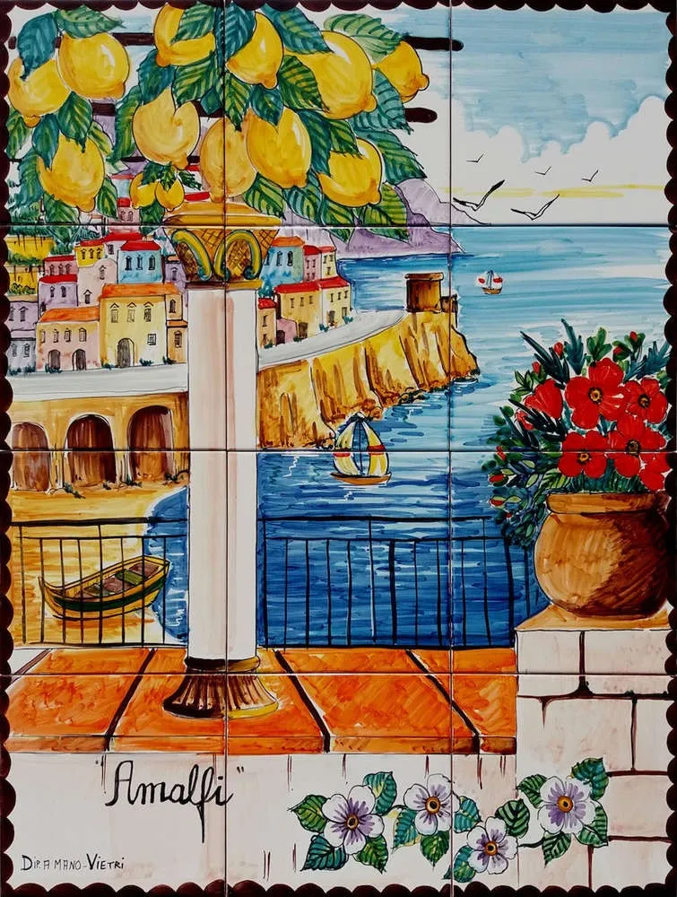 Amalfi Treasure of Italy | Lemon Decoation | Artistic Frame