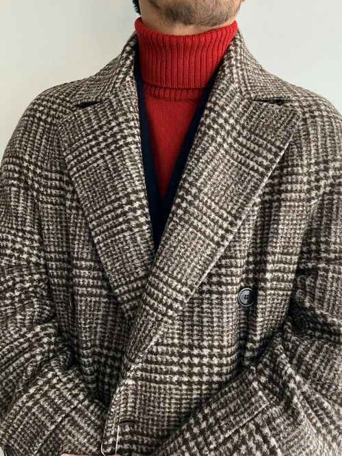 TITO ALLEGRETTO ティトアレグレット ダブルブレストコート BROWN.C