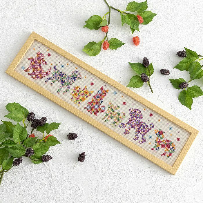 クロスステッチフレーム＜Lemons＞ | リバティ 生地、編み物、刺繍