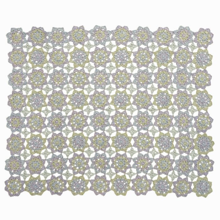 ブランケット＜睡蓮＞（編み物 材料セット） | リバティ 生地、編み物