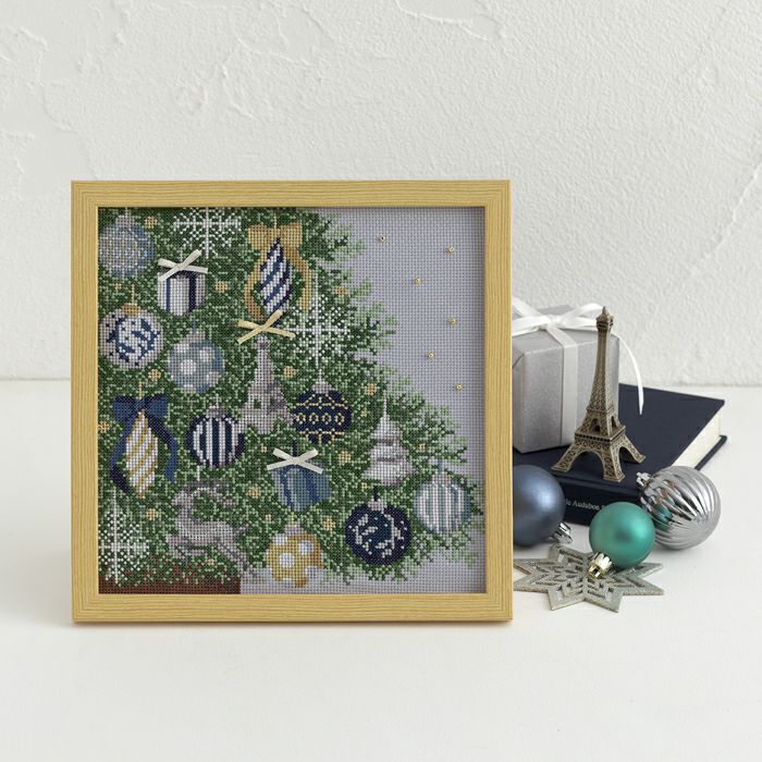 クロスステッチフレーム＜ノエルツリー＞ | リバティ 生地、編み物