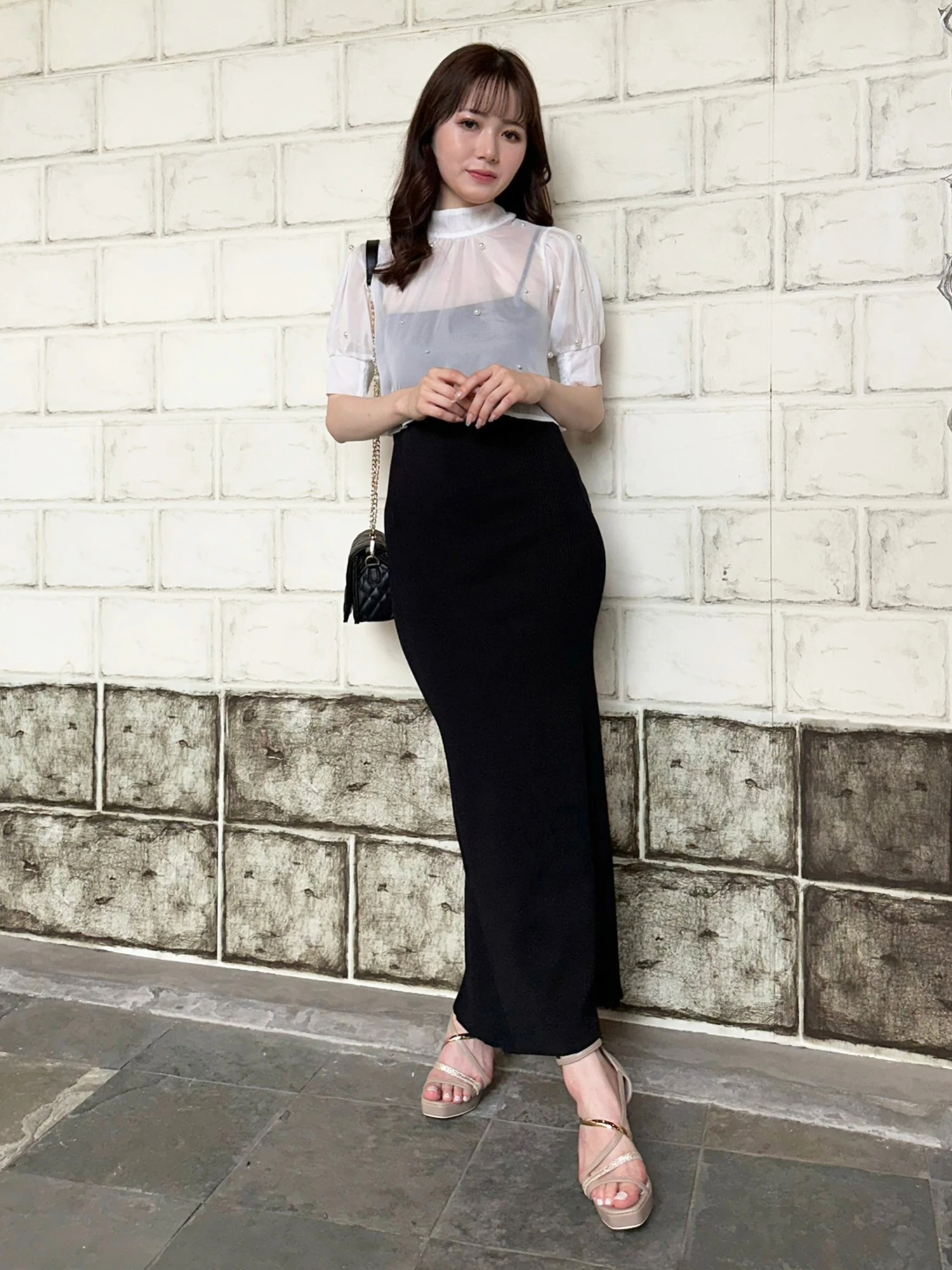 LIP SERVICE（リップサービス）｜ パールブラウスマーメイドキャミ