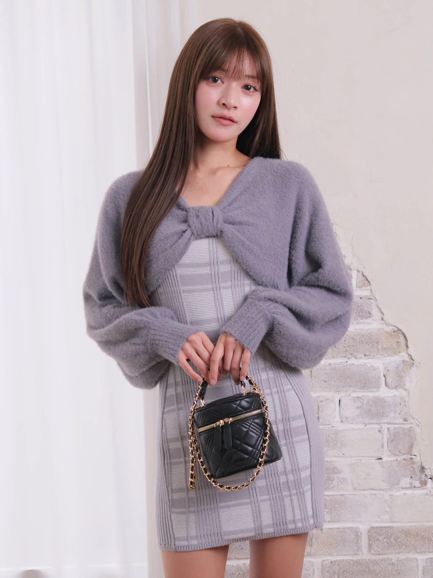 LIP SERVICE（リップサービス）｜ リボンフェザーアンサンブルニット