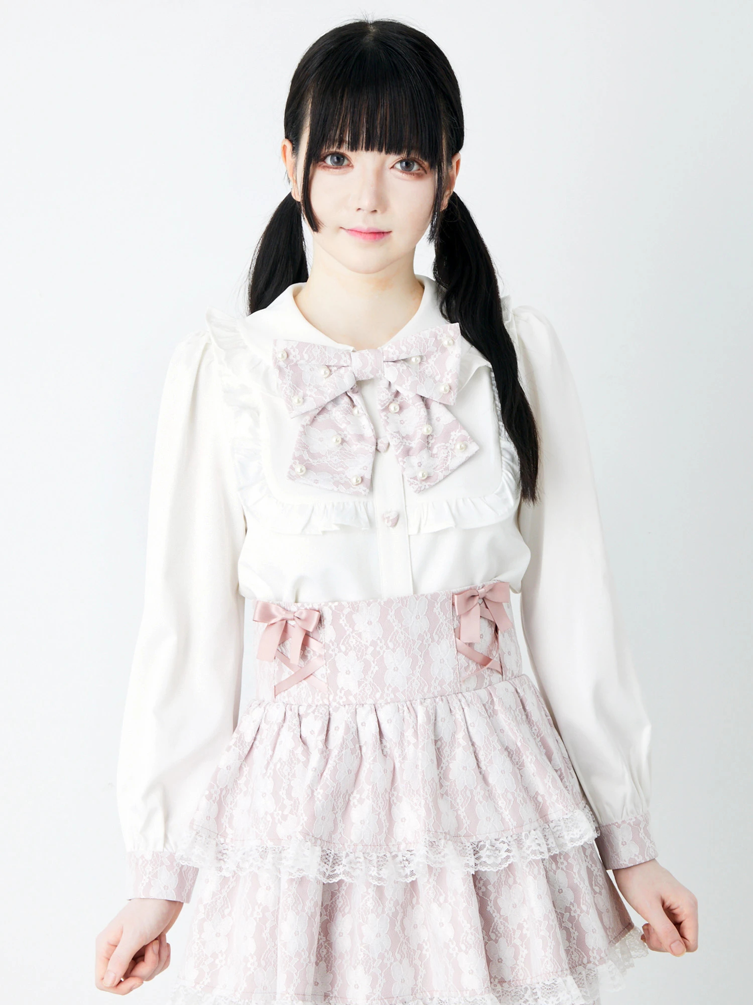 LOULOU WILLOUGHBY】レーストリミングシャツ|allureville OFFICIAL