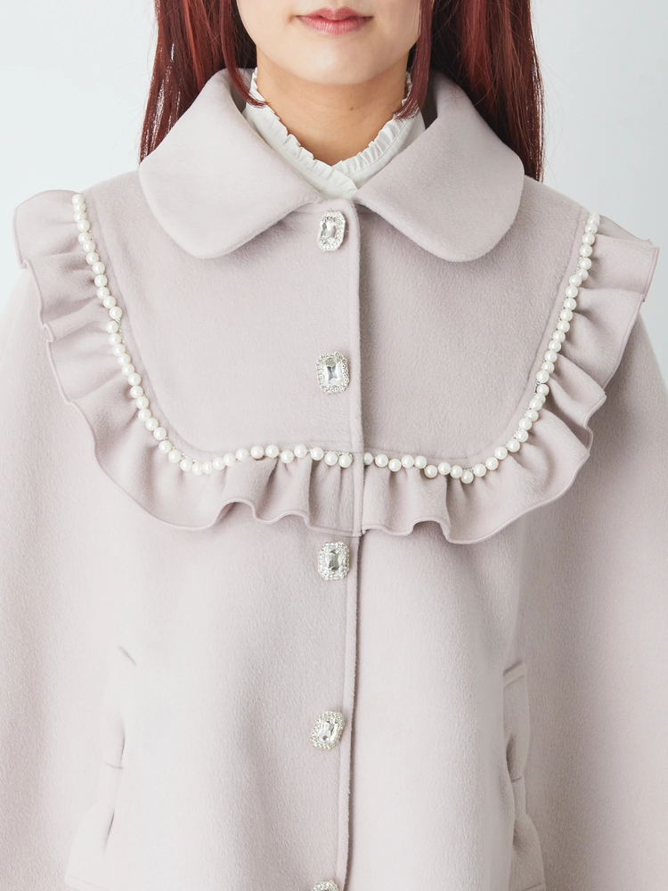 リボンポケットケープコート - Ank Rouge(アンクルージュ)のコート