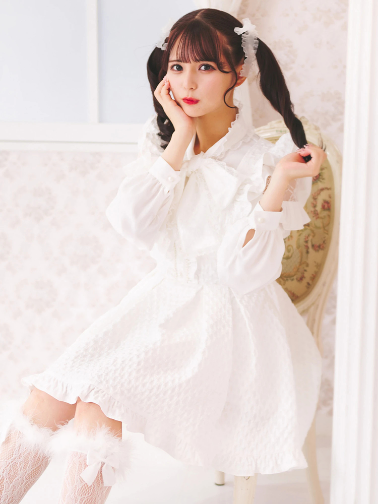 ふくれジャガードJSK - Ank Rouge(アンクルージュ)のワンピース