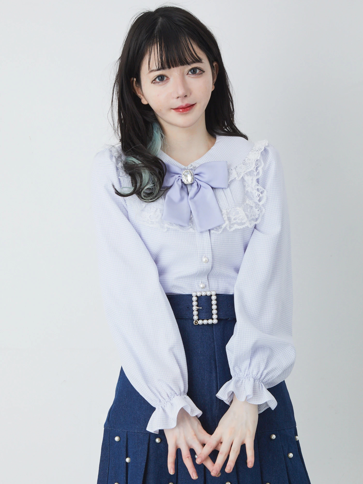 ギンガムブラウス - Ank Rouge(アンクルージュ)のシャツ・ブラウス