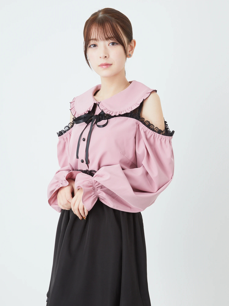 肩開きブラウス - Ank Rouge(アンクルージュ)のシャツ・ブラウス