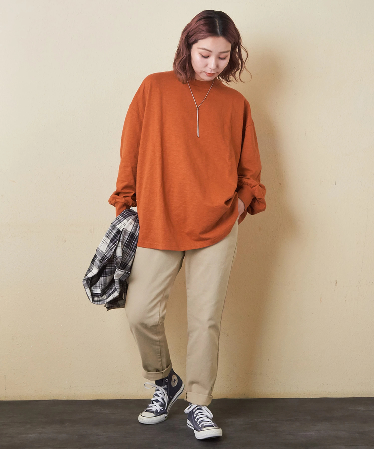 冬クリアランス】ピーチツイル 製品染 らくしゅっと パンツ