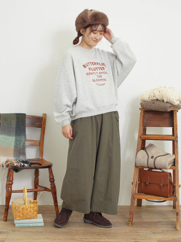 セール】 柄アソートプリントスウェット（グレー/ピンク/ミント