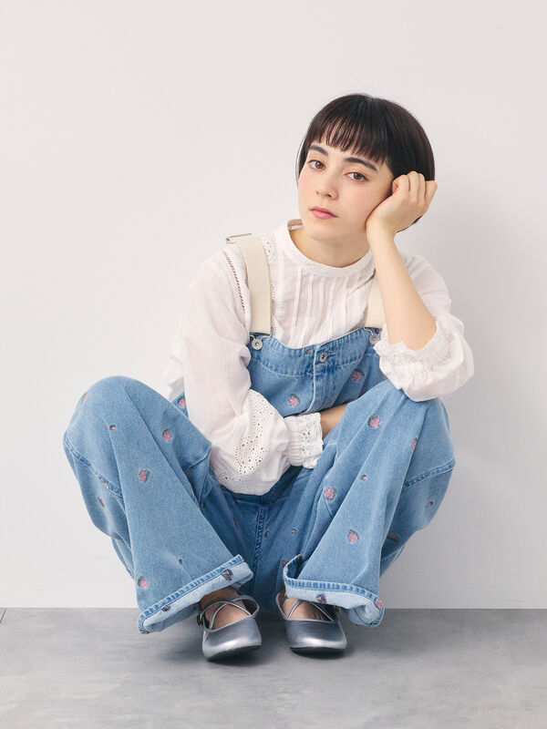 m*認様 ヒスミニ♡テディ刺繍だるまサロペット m*認様 ヒスミニ