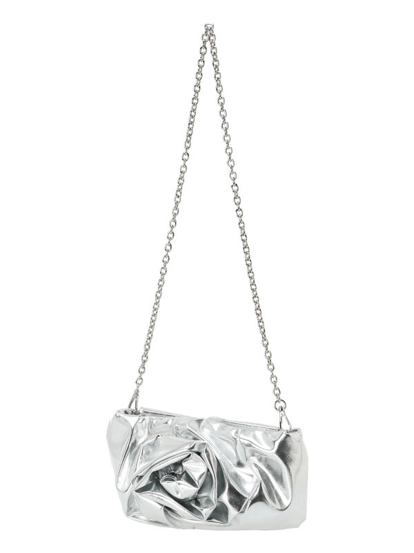 セール】 モチーフチェーンショルダーバッグ（シルバー/ブラック