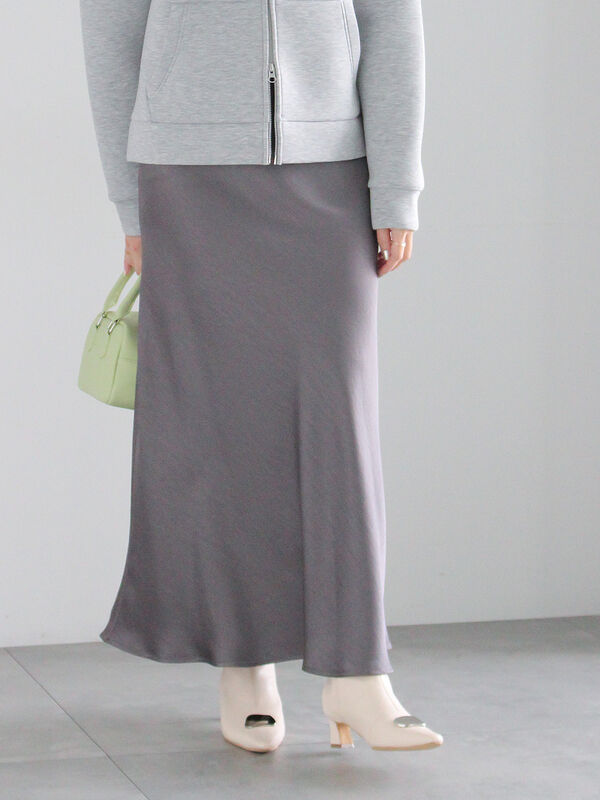 セール】 【宮本茉由着用】ヴィンテージサテンナロースカート