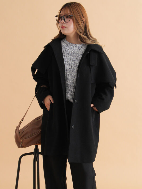 セール】 ケープコート（ブラック/ベージュ/ブラウン/アウター/コート