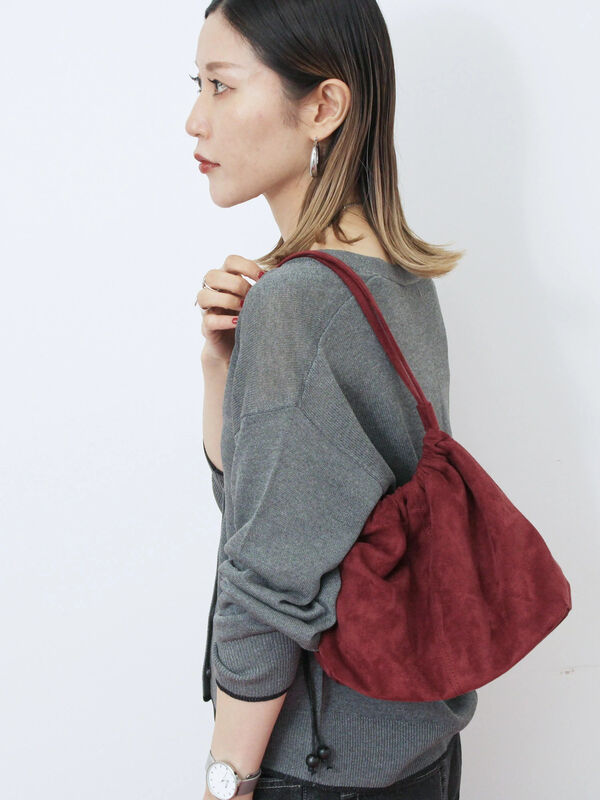 セール】 スエードショルダーバッグ（ブラック/ボルドー/ブラウン