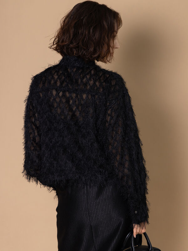 セール】 フリンジジャガードショートシャツ《2025winter catalog item