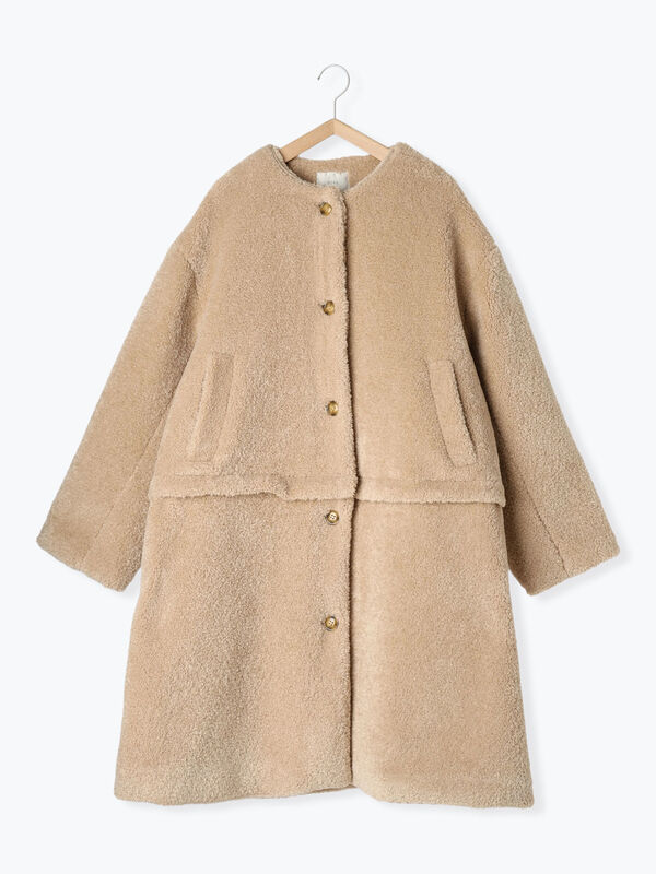 セール】 マルチウェイボアコート（ベージュ/ブラウン/アウター/コート