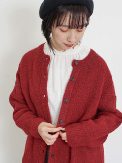カーディガン(レッド/赤系)のセール・アウトレット｜レディース
