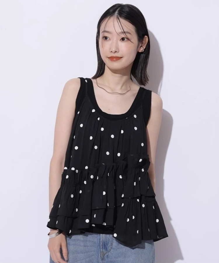 ns様 マイストラーダ フリルティアードキャミ メッシュショート