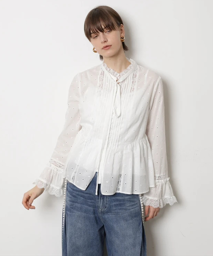コットンレースブラウス | シャツ・ブラウス | CADUNE（カデュネ