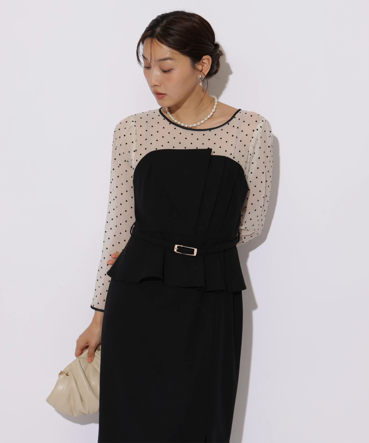 ペプラムワンピース | ワンピース | JUSGLITTY（ジャスグリッティー