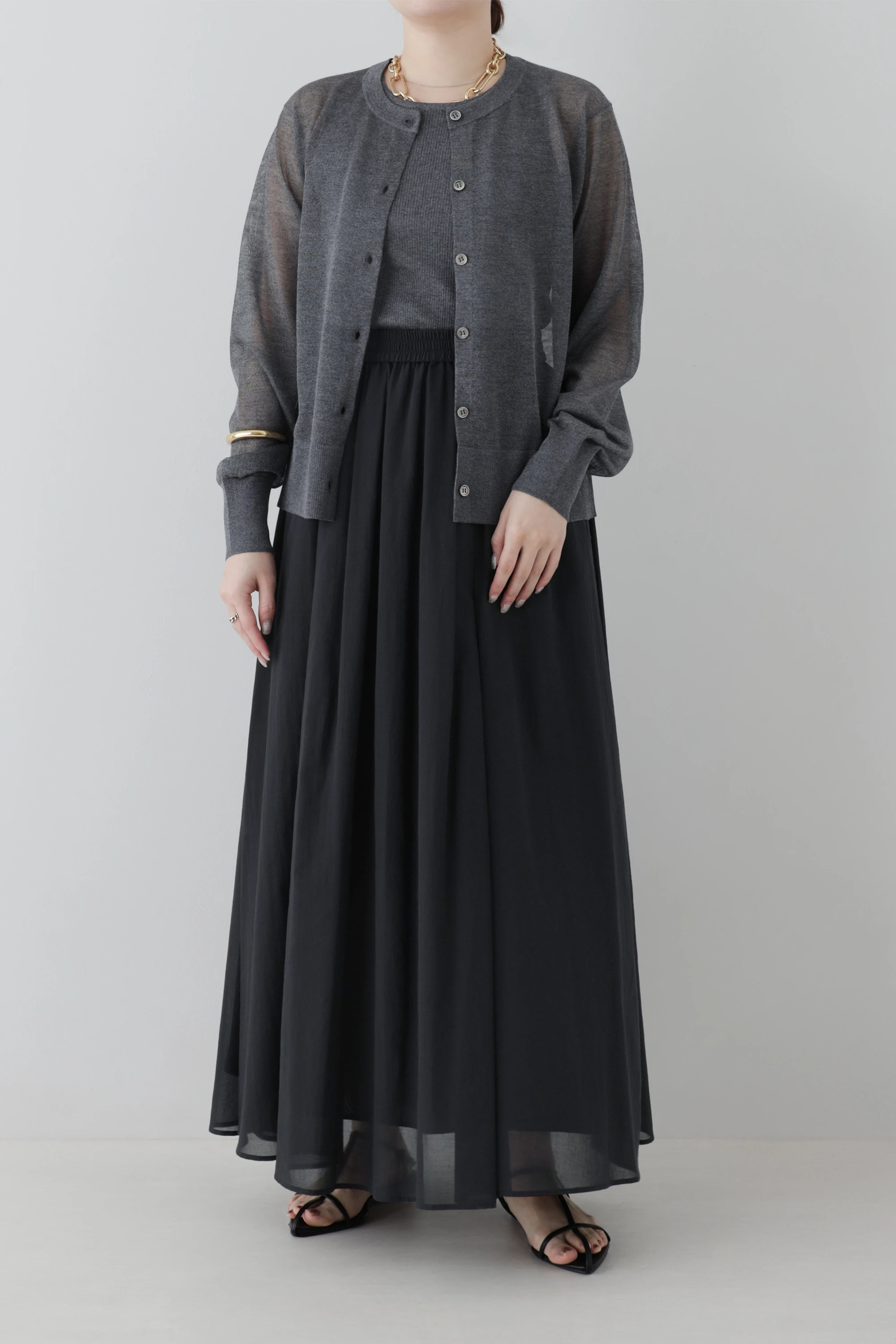 STATE OF MIND（ステートオブマインド）｜sheer long skirtアイテムの