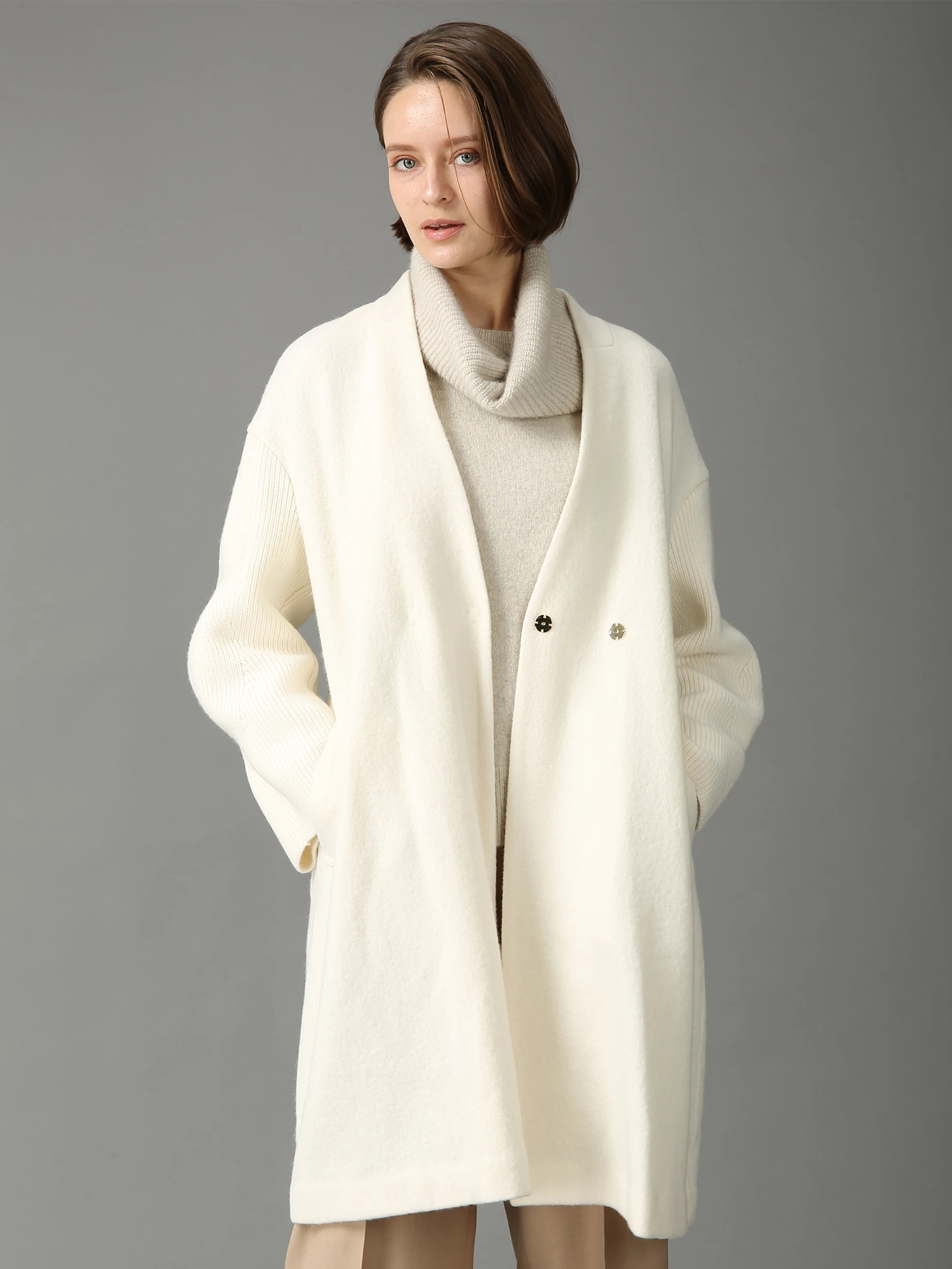 エクラ掲載】【日本製】 フェスタ ウール コート ｜ MORABITO SPELL