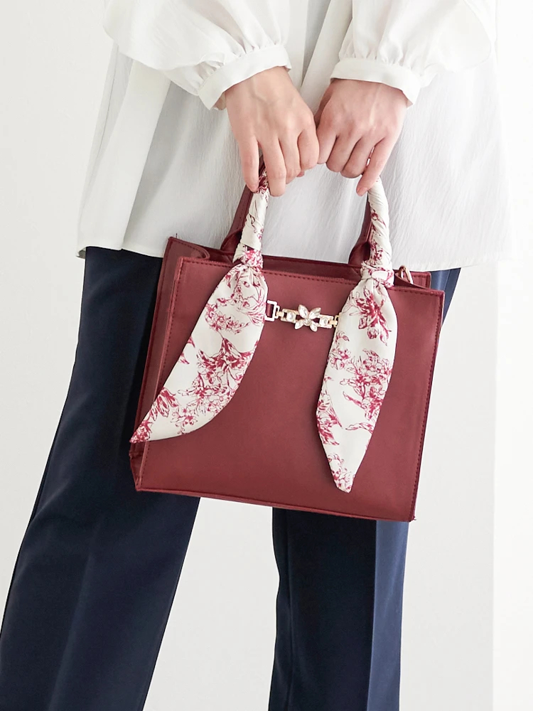 2WAY]スカーフハンドルスクエアバッグ / LUDIC PARK（ルディックパーク